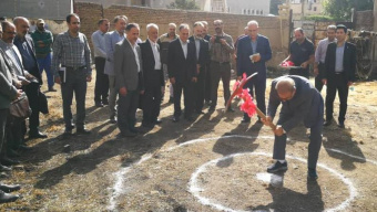 مراسم کلنگ زنی احداث مجتمع مسکونی متاهلین دانشکدگان