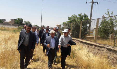 بازدید معاون زراعت وزارت جهاد کشاورزی و هیات همراه از ایستگاه تحقیقاتی کوهین پردیس