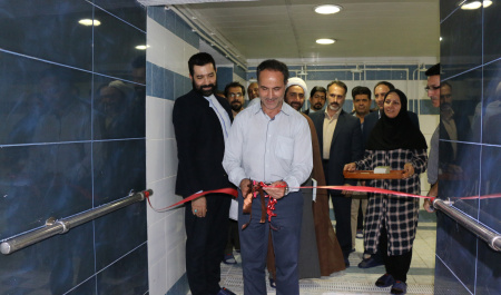 افتتاح اتاق سونا خشک و بخار و حوضچه جکوزی استخر با حضور رئیس پردیس